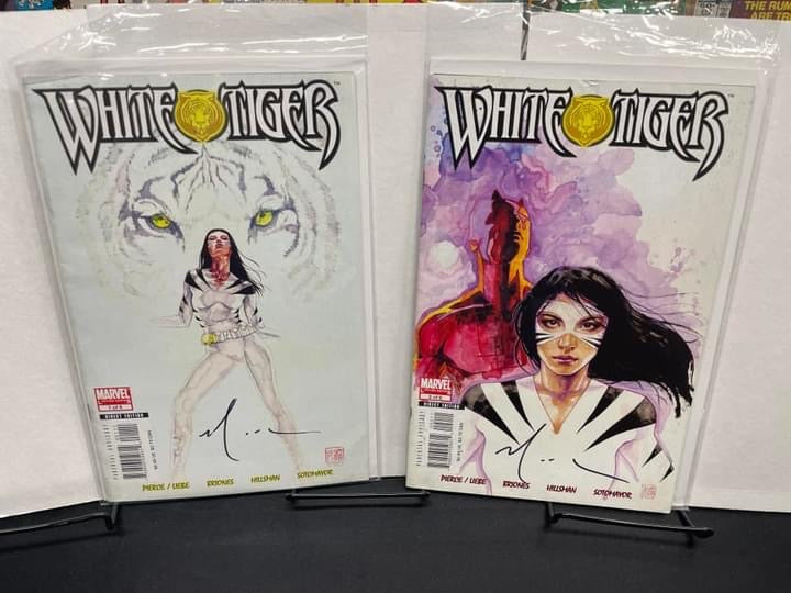 WHITE TIGER #1-2 1st App Angela Del Toro as White Tiger Signed By David Mack