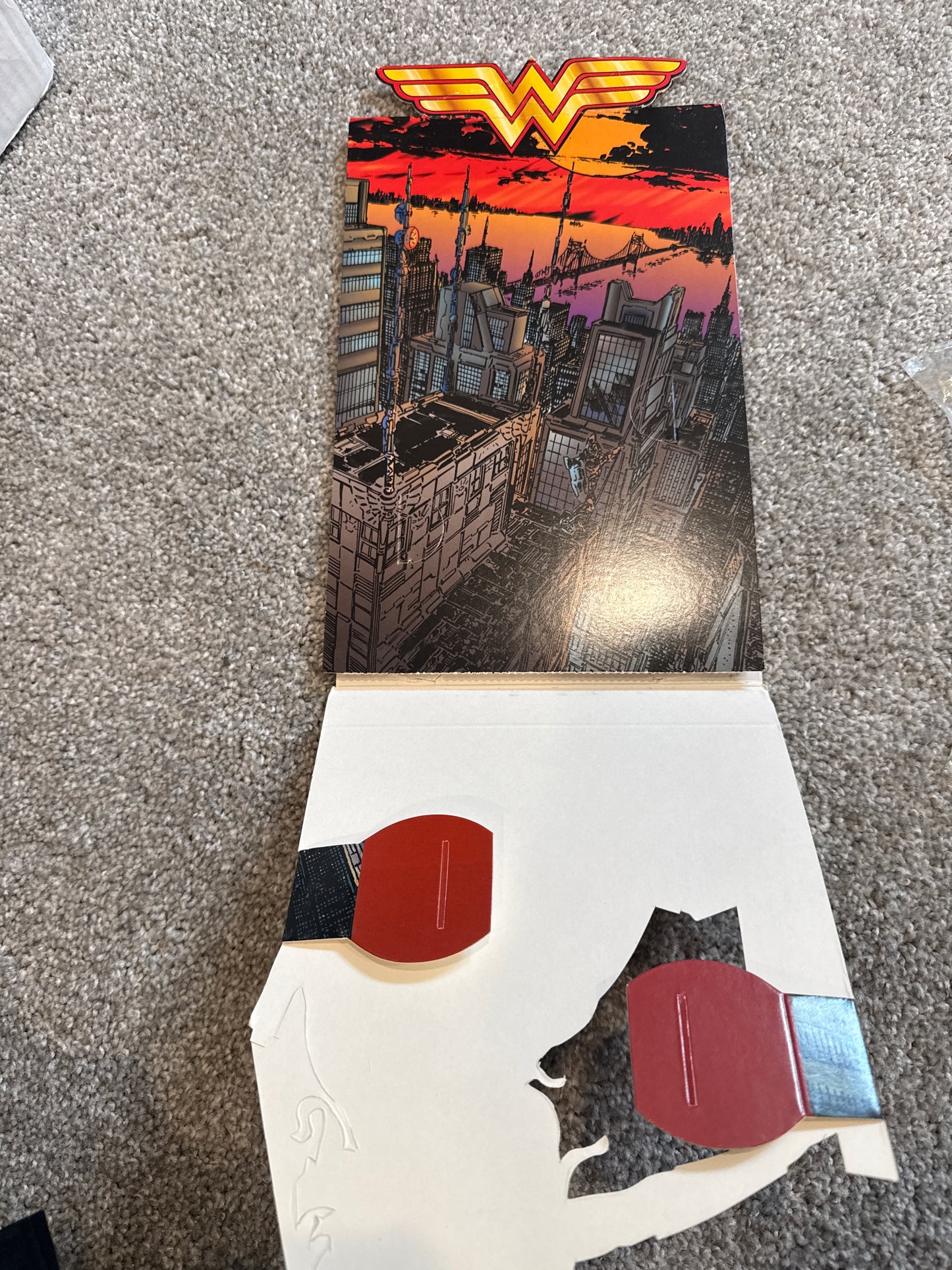 Wonder Woman 1995 Tabletop DC Comic Book Store Promotional Display Standee