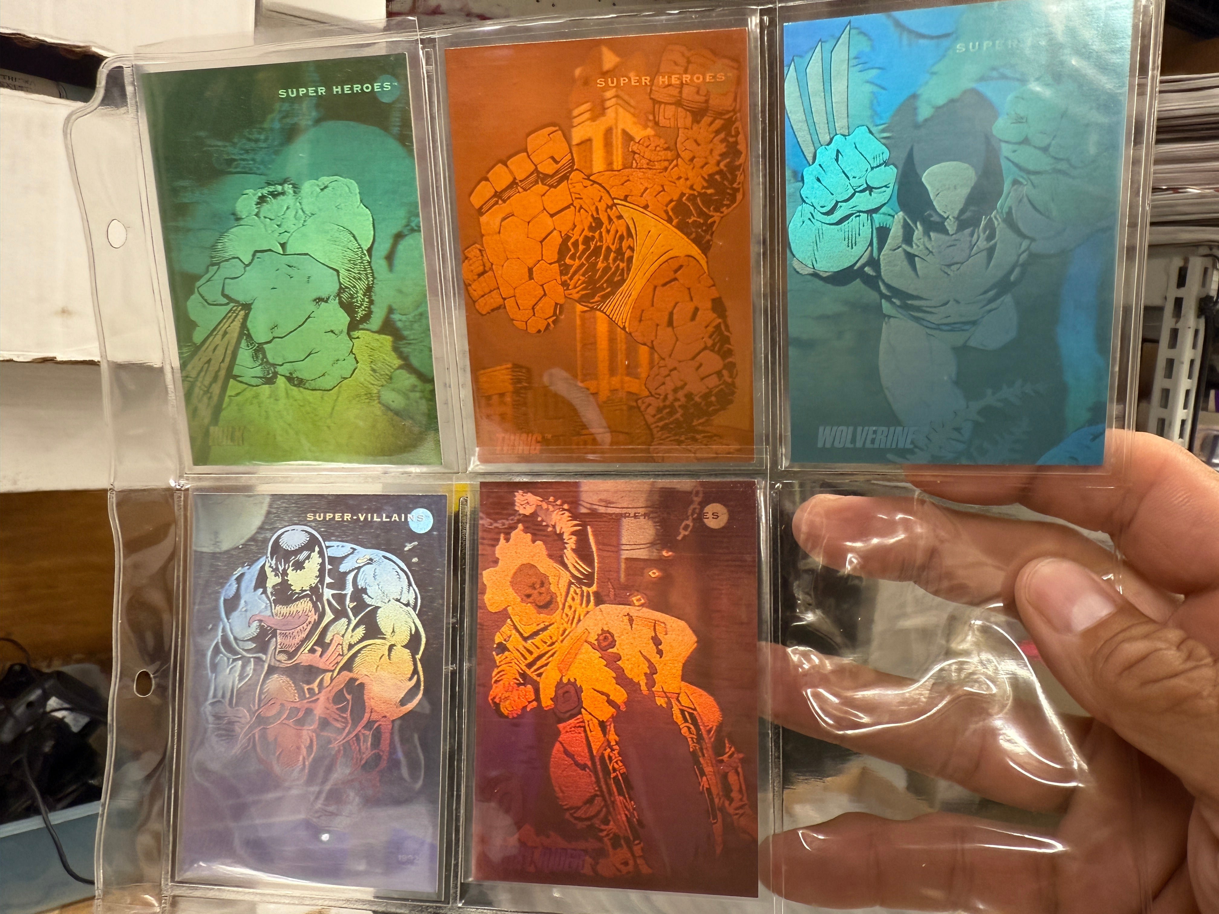 1992 Marvel Universe Series 3 Hologram Set #H1-H5 Insert Chase Cards Ricks Comics & Grading 1992 Marvel Universe Series 3 Hologram Set #H1-H5 Insert Chase Cards Ricks Comics & Grading