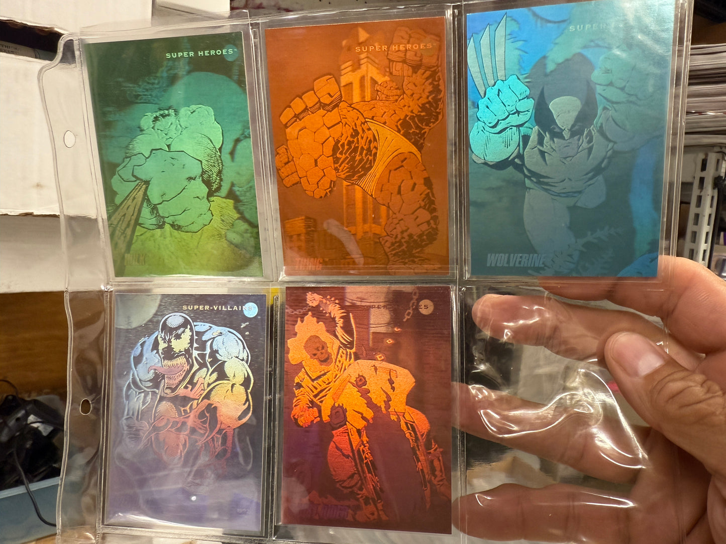 1992 Marvel Universe Series 3 🔥 Hologram Set #H1-H5 Insert Chase Cards Impel