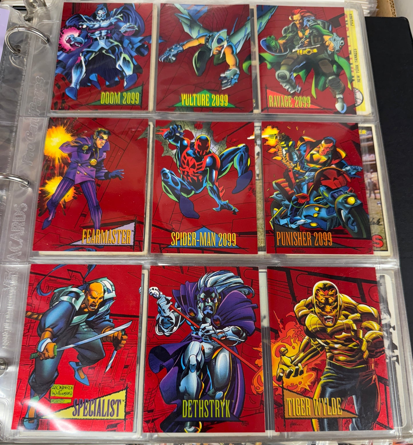 1993 Marvel Universe Series IV - Red Foil Inserts - Complete Set (9)
