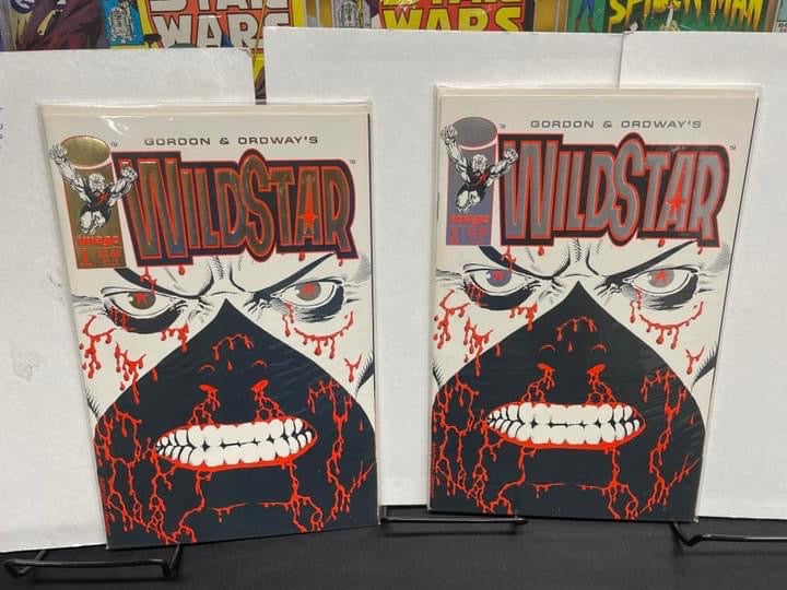 Image Comics Wildstar #1 Embossed Gold Foil Variant And Main Cover 1993 Image
