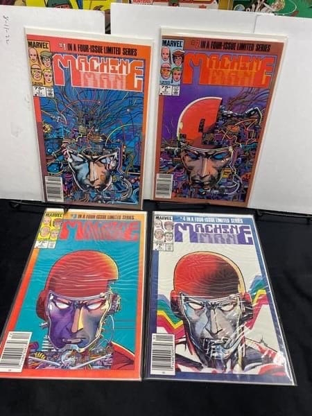 Machine Man Limited Series 1-4 Complete Set 1st Arno Stark 1984 All newsstand