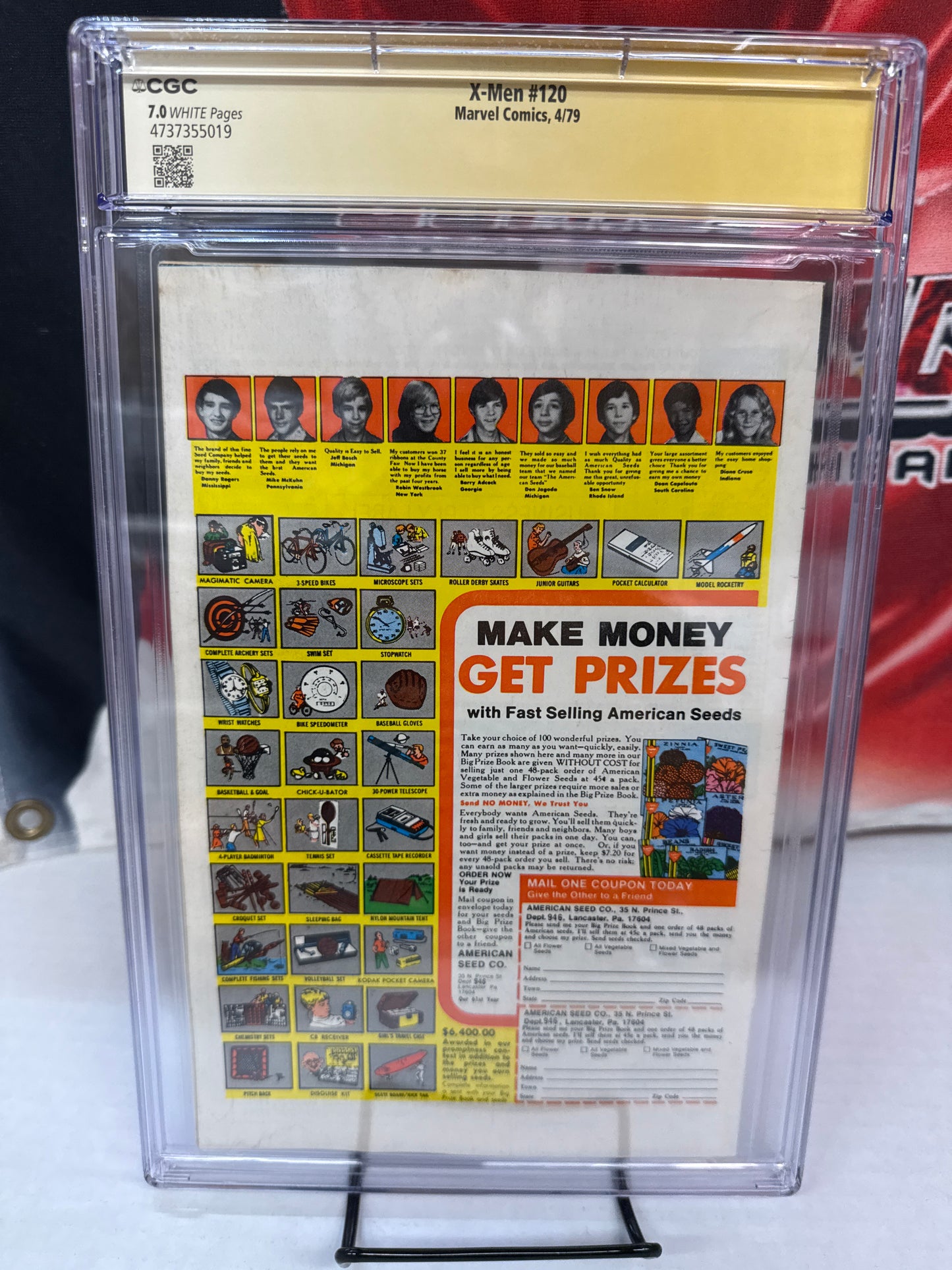 Uncanny X-Men #120 CGC 7.0 SS signed Chris Claremont