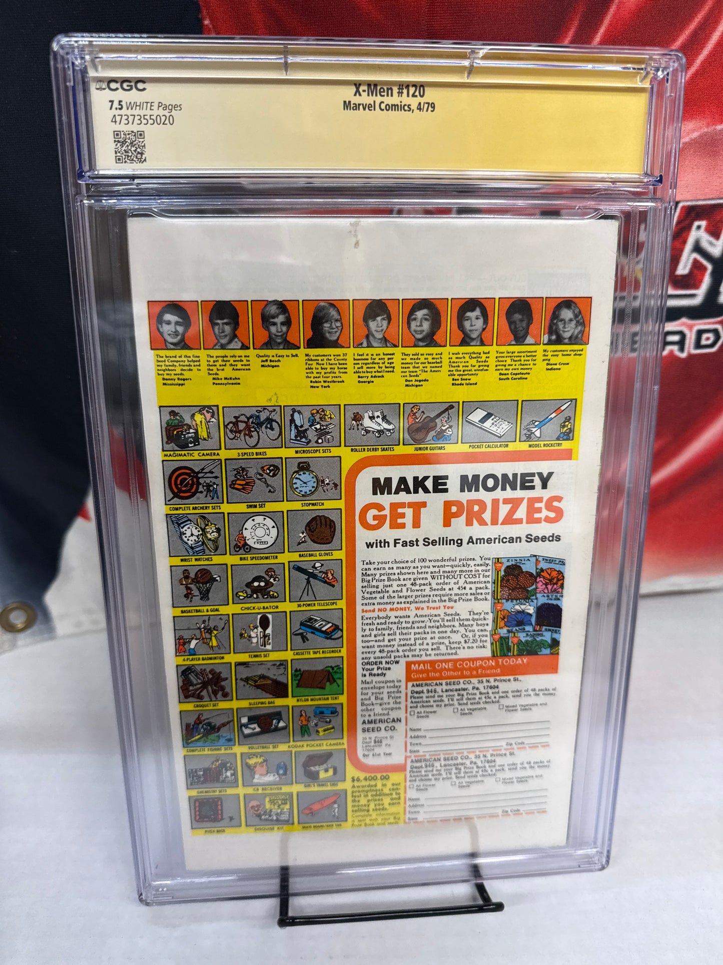 Uncanny X-Men #120 CGC 7.5 SS signed Chris Claremont