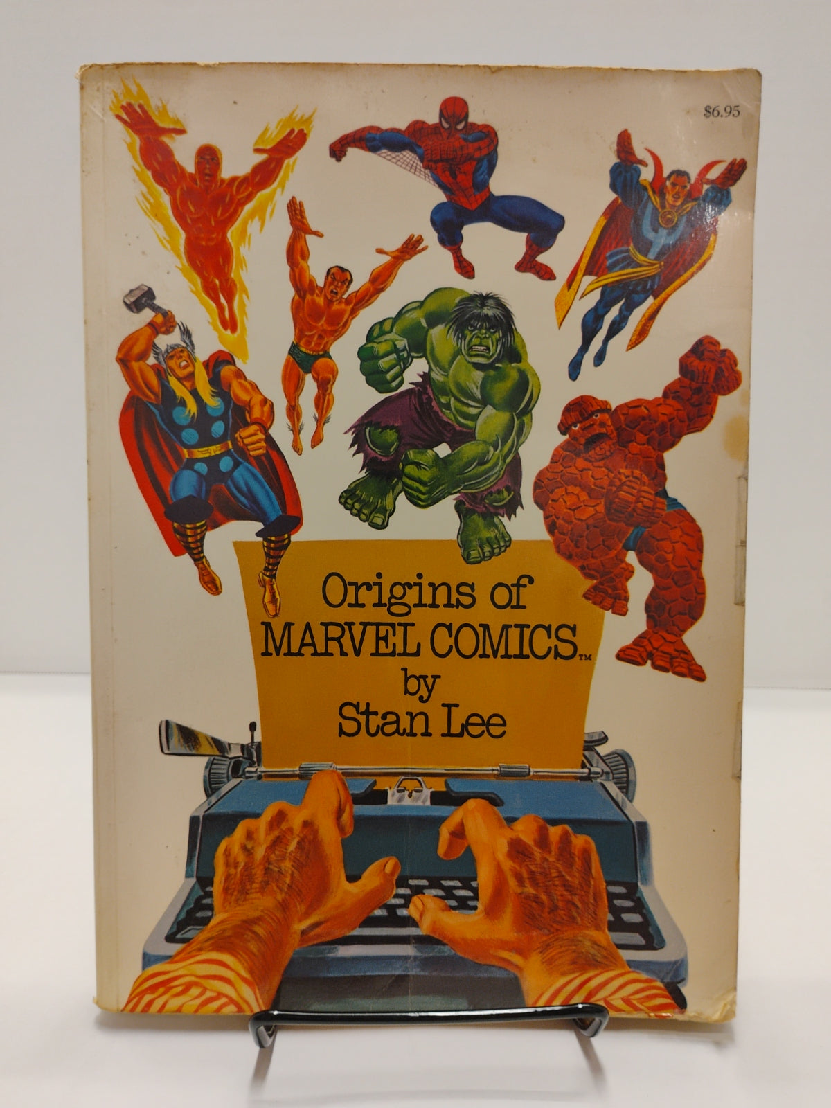 Origins of Marvel Comics by Stan Lee Vintage 1974 Book Comic 254pg Fireside