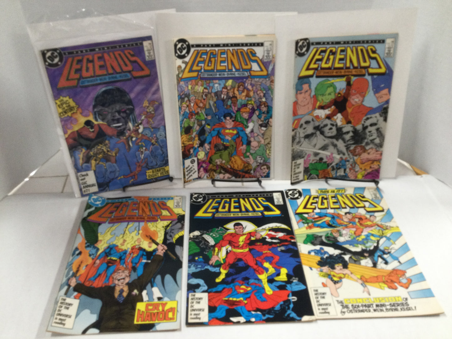 LEGENDS #1-6 Complete set 1st Amanda Waller/Modern Suicide Squad DC 1986