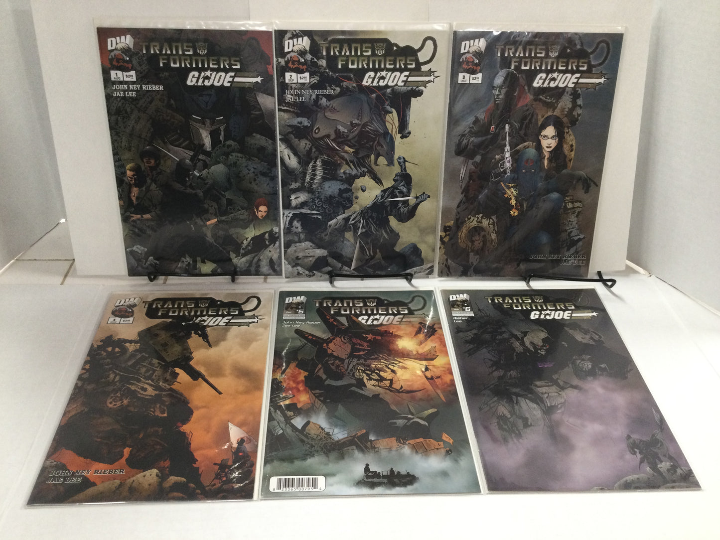 Transformers G.I. Joe (2003) #1-6 (VF+/NM) Complete Set Jae Lee art DW Dreamwave
