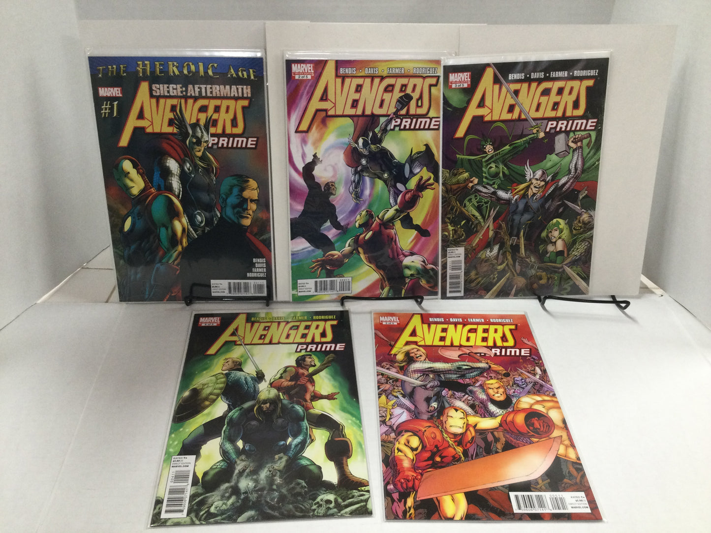 Avengers Prime #1-5 (2010) 9.4 NM Marvel Complete Set High Grade Comic Books