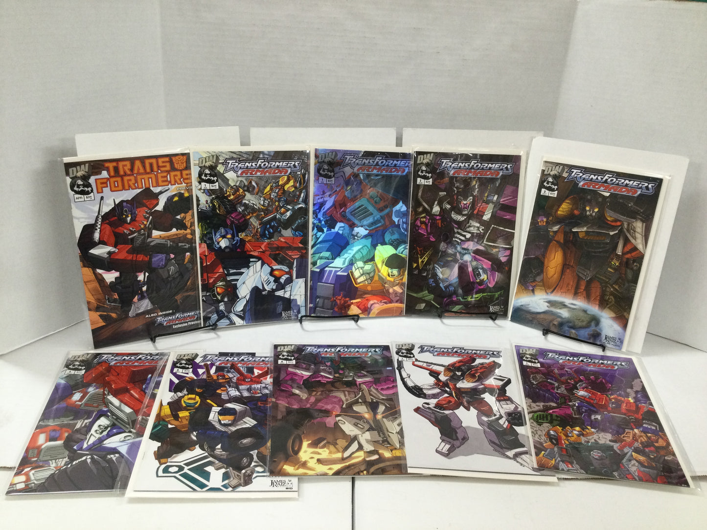 Transformers Armada 1-18 Full Run DW Comics (2002-2003) +#1 Foil + Preview