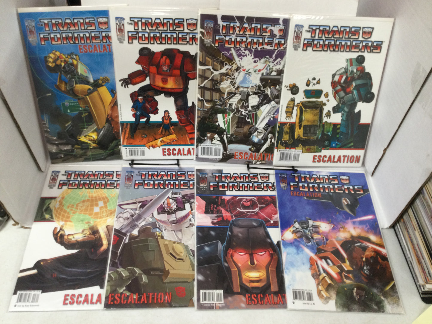 2006 IDW TRANSFORMERS Escalation 1-6 Complete Mini Series Comic Books +2 Variant
