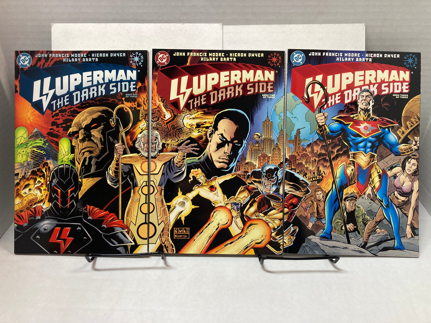 SUPERMAN: THE DARK SIDE #1-3 | DC 1998 | CONNECTING COVERS