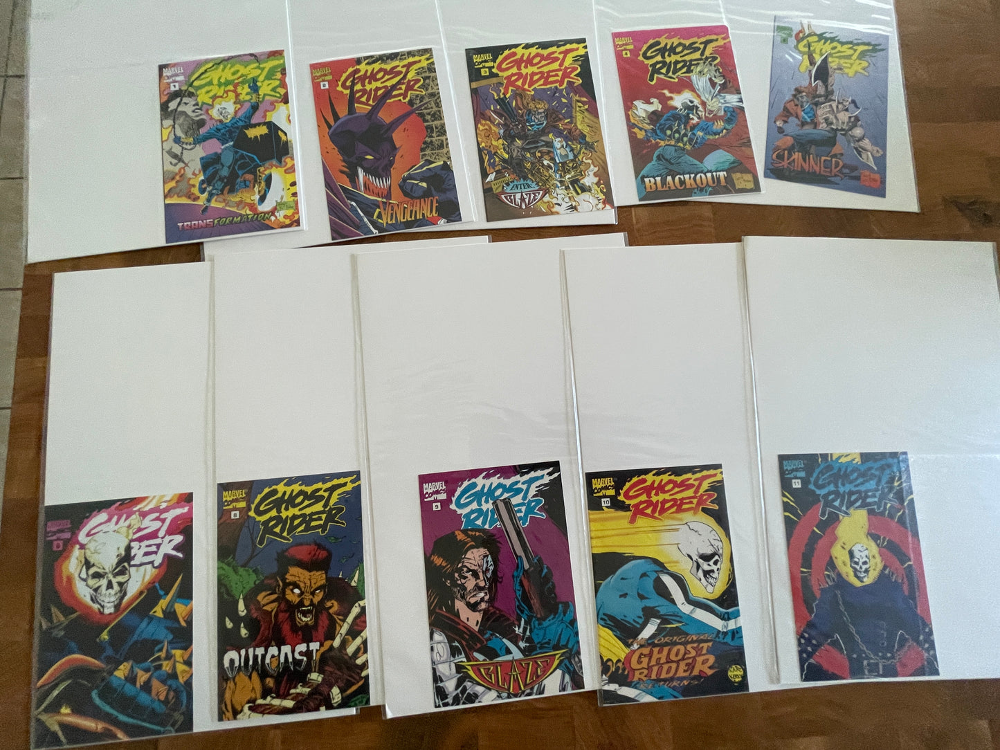 Ghost Rider Mini Comic 1-6,8-11 Promo Giveaways 1995 Toy Biz missing #7 for set