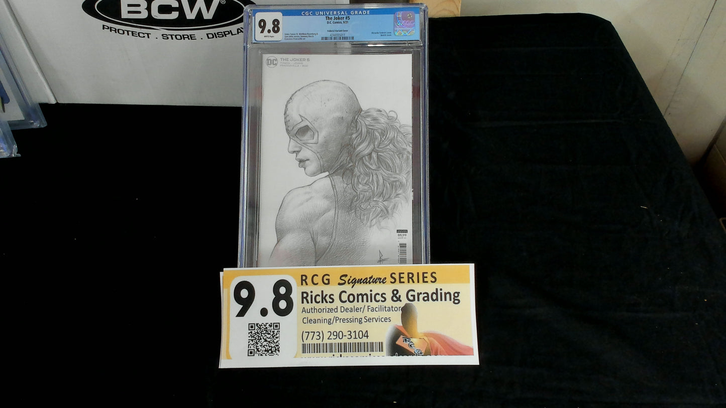 The Joker #5 DC 2021 Riccardo Federici 1:25 Variant 1st Print CGC 9.8 Top Grade