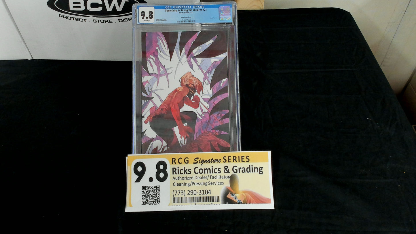 Something is Killing the Children 21 CGC 9.8 Mora cover