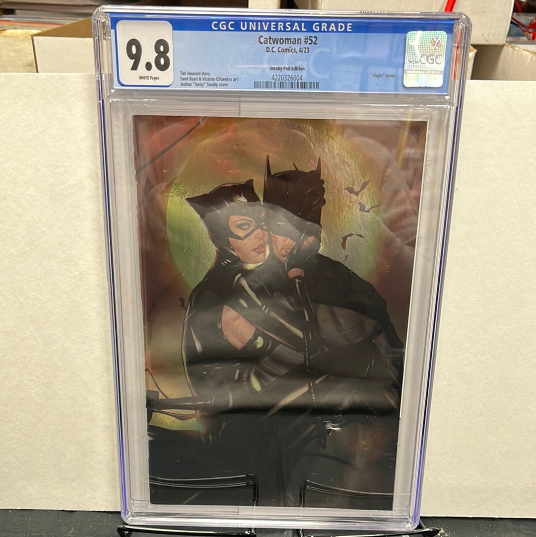 Catwoman #52 CGC 9.8 1:50 Sway Swaby Foil