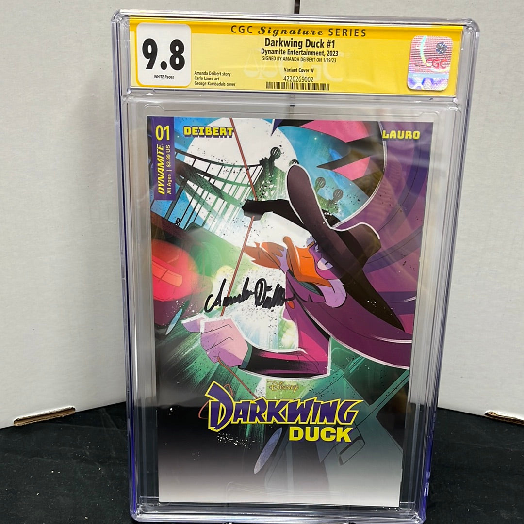 DARKWING DUCK #1 1:250 SIGNED AMANDA DEIBERT CGC 9.8 SIGNATURE SERIES