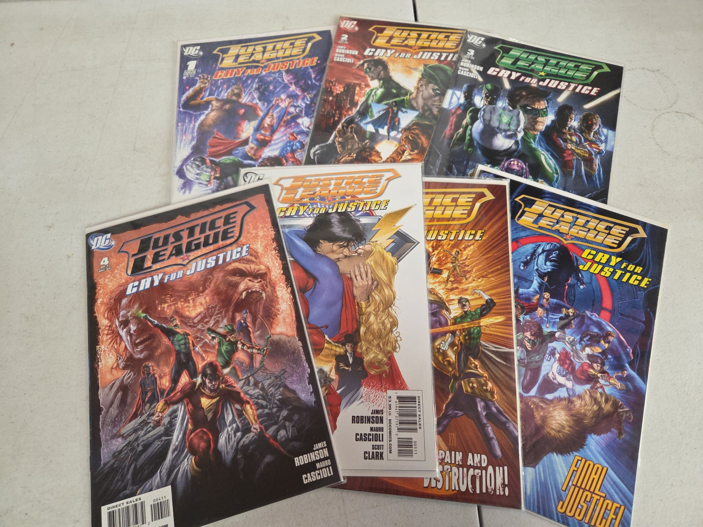 Justice League Cry for Justice #1-7 2009 Complete Set