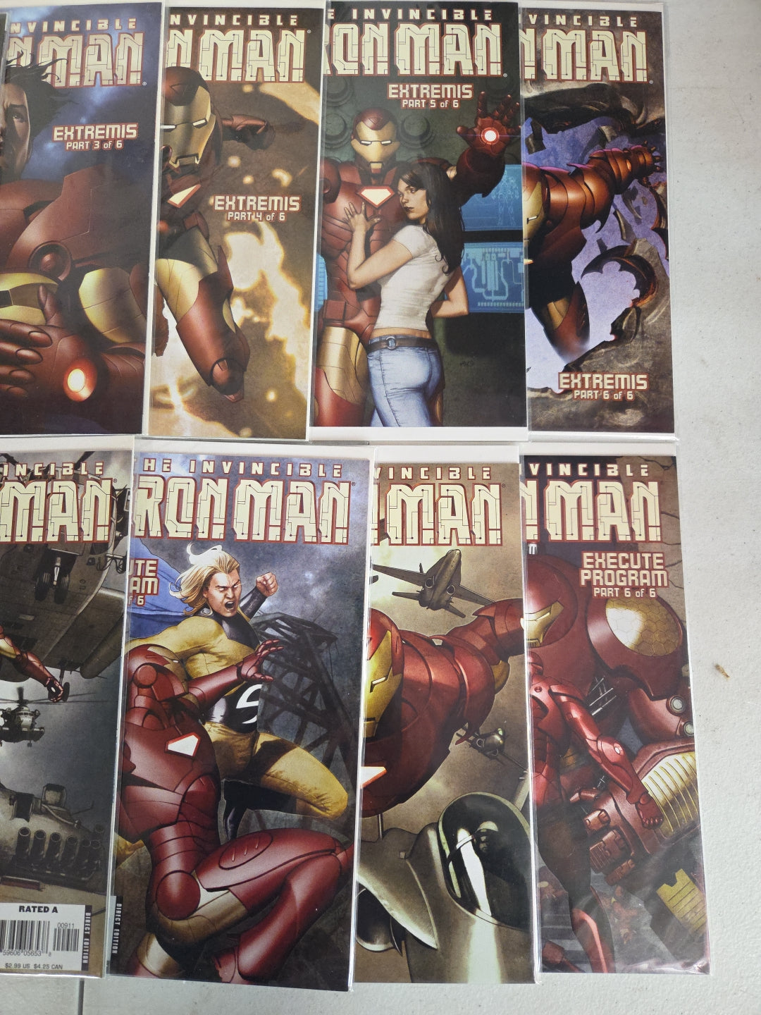 The Invincible Iron Man Vol 4 #1,2,3,4,5,6 Complete Extremis Story 2005