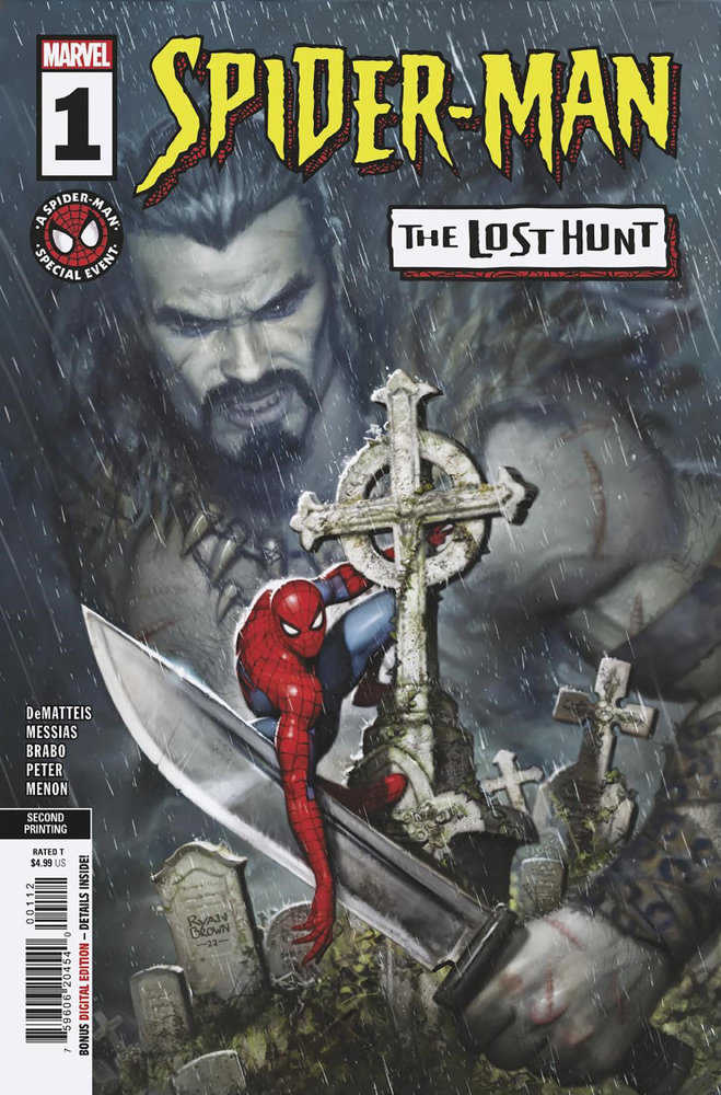Spider-Man Lost Hunt #1 (Of 5) 2nd Print Ryan Brown Variant