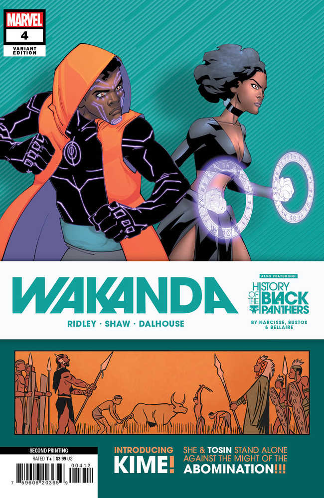 Wakanda #4 2ND Printing 1st app Kime