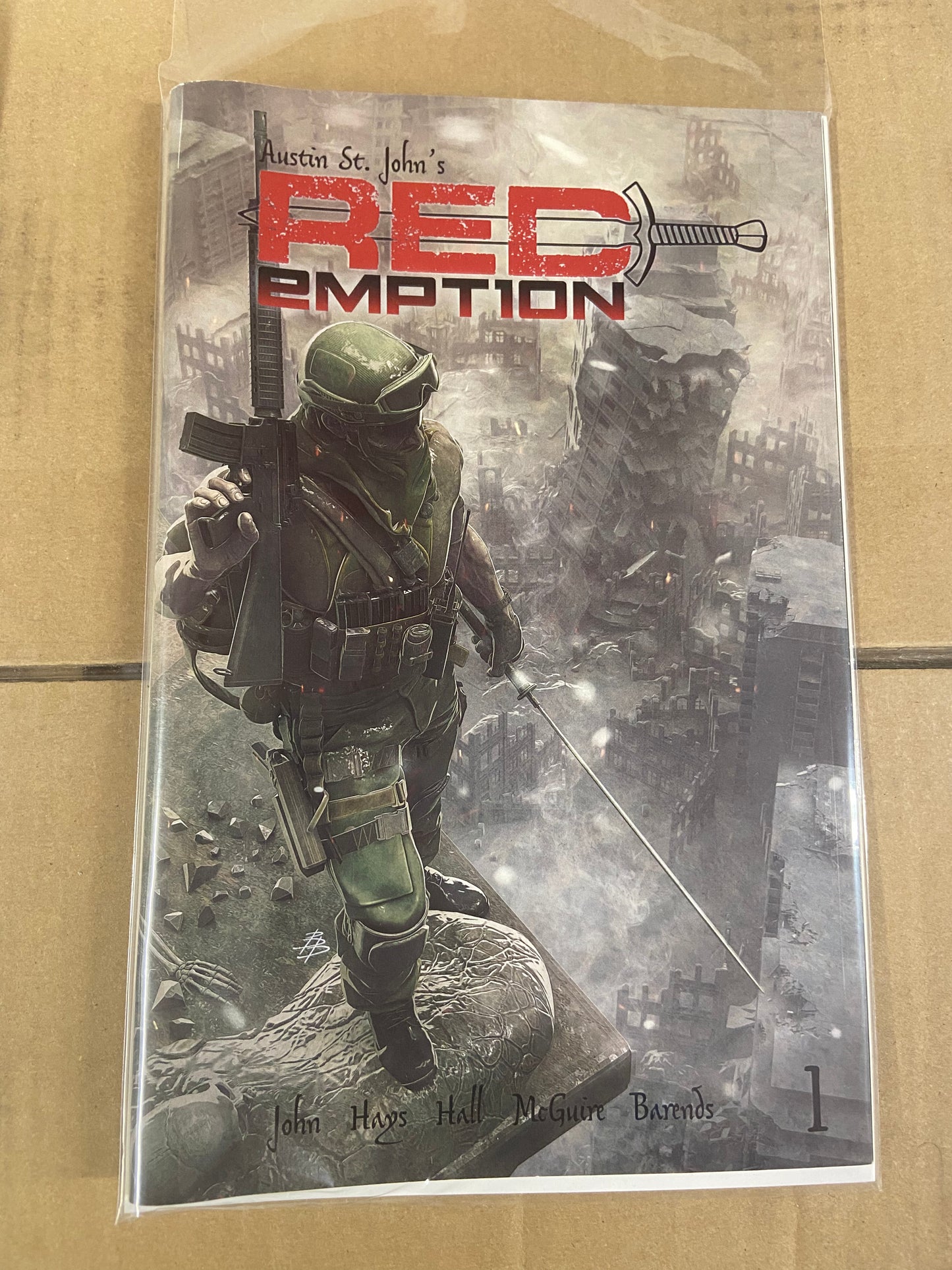 Austin St. John�s RedEmpt1on C2E2 Bjorn Barends Exclusive Trade Dress