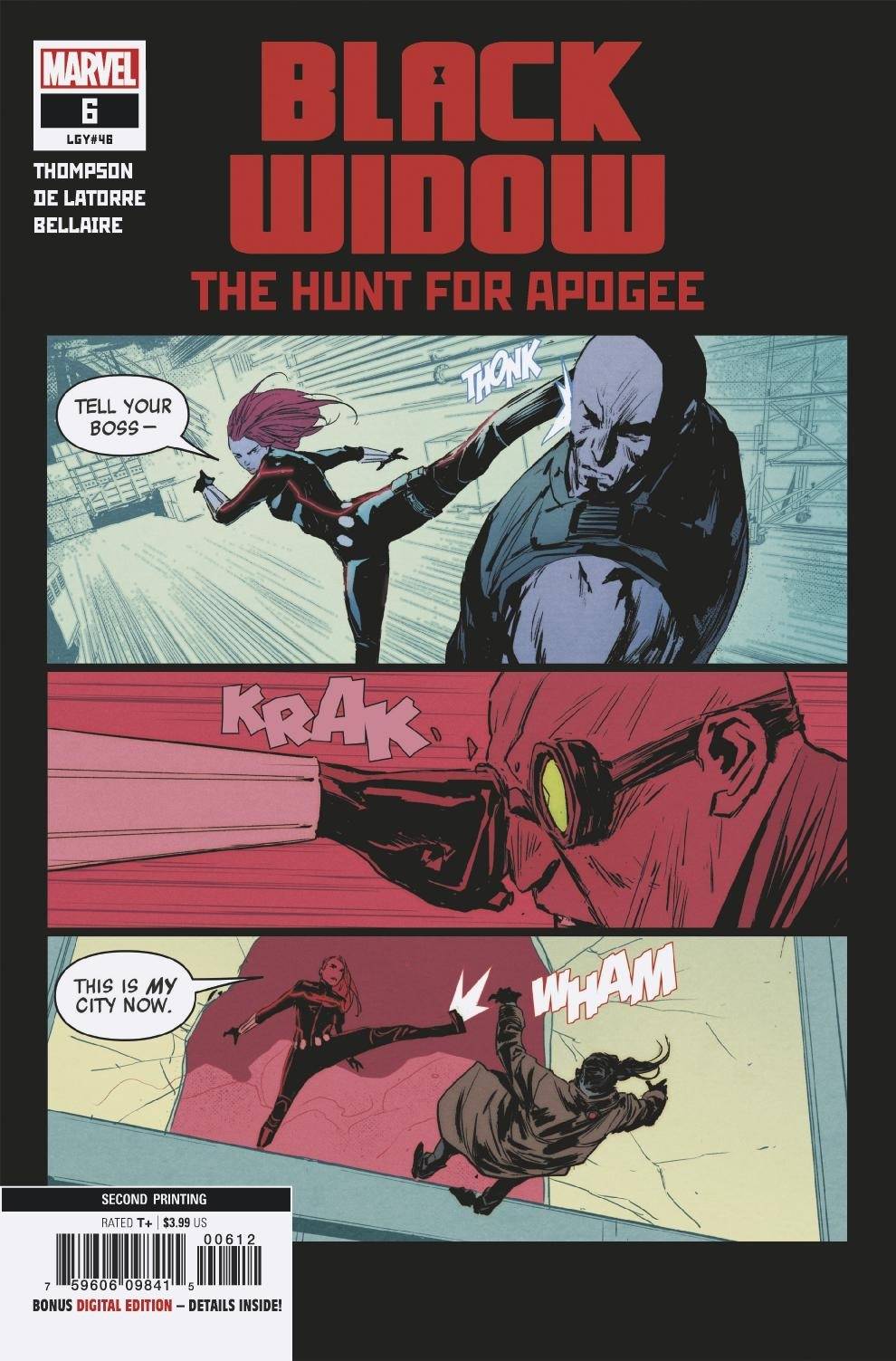 BLACK WIDOW #6 2ND PTG DE LATORRE VAR 1st app. of Lucy Nguyen