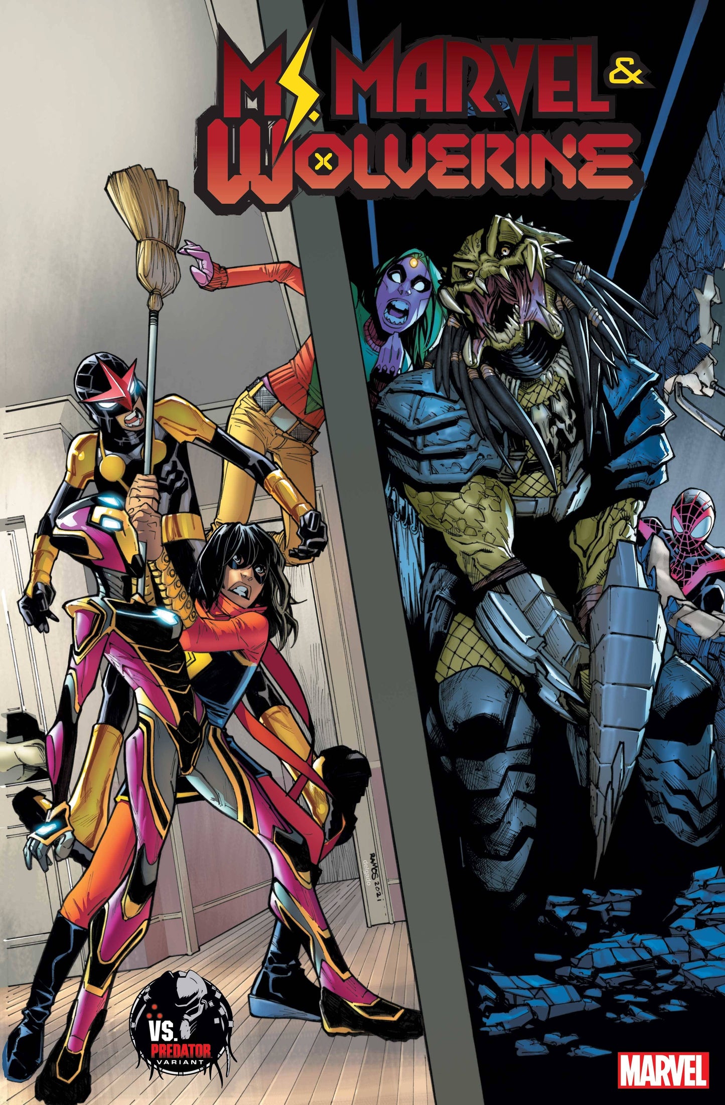 MS MARVEL WOLVERINE #1 RAMOS PREDATOR VAR