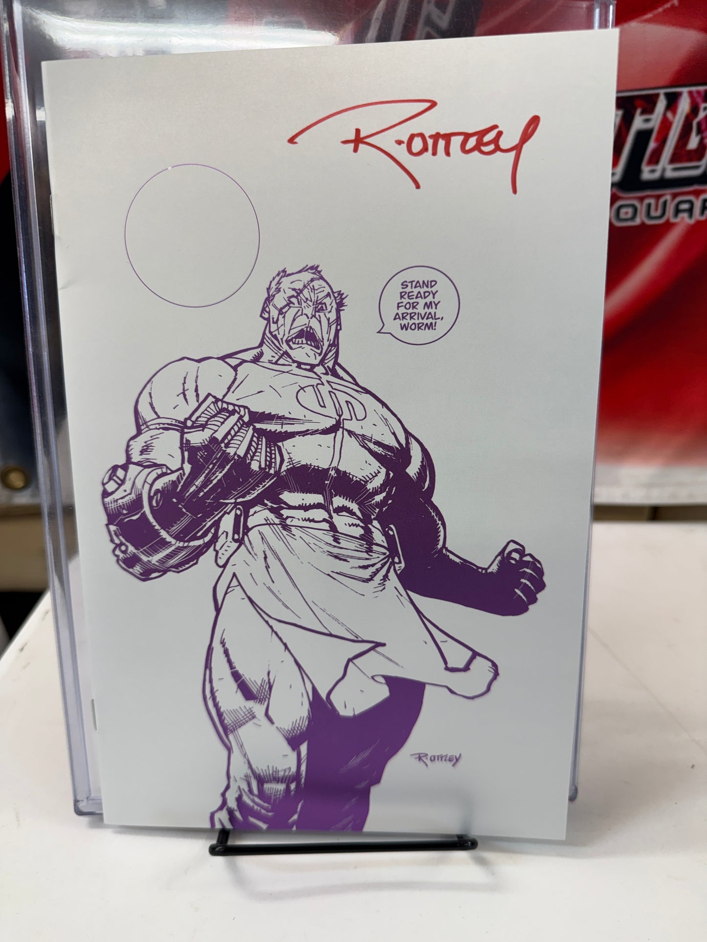 Invincible #61 Sketch Cover Spot Foil Cvr D C2E2 Exclusive Signed By Ryan Ottley