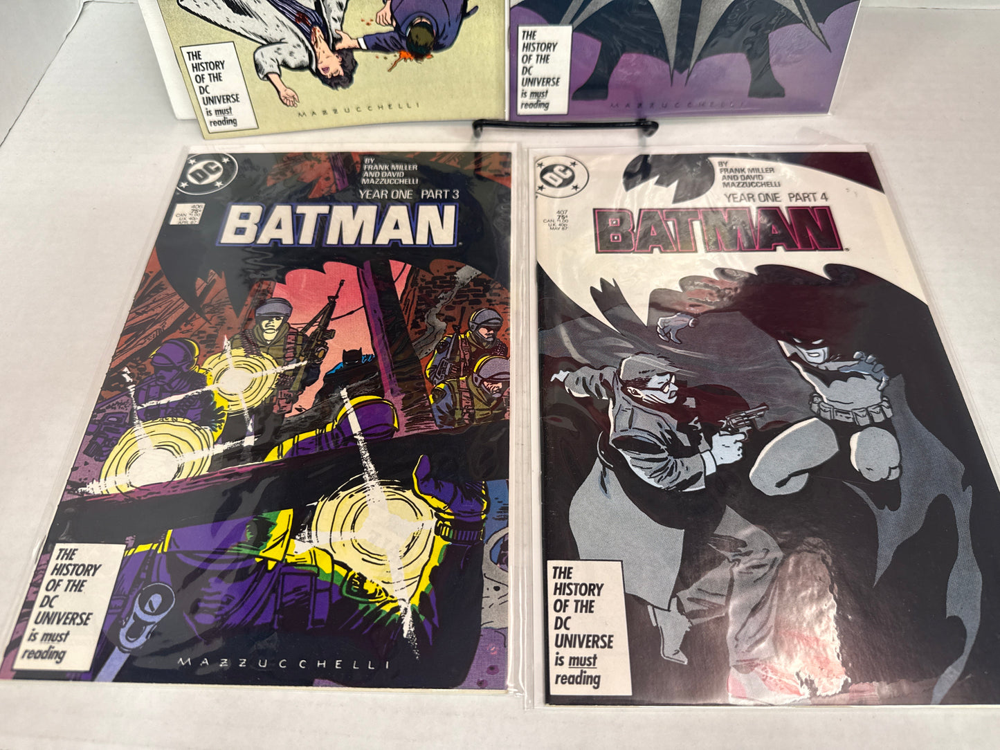 Batman Year One Comics Set 404-407 Frank Miller Mazzucchelli DC Comics Cross Posted