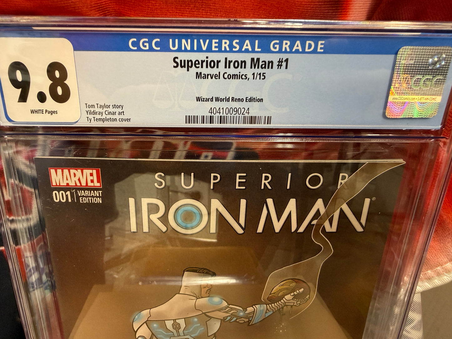 Superior Iron Man #1 Wizard World Reno Edition CGC NM+ 9.8 White Pgs