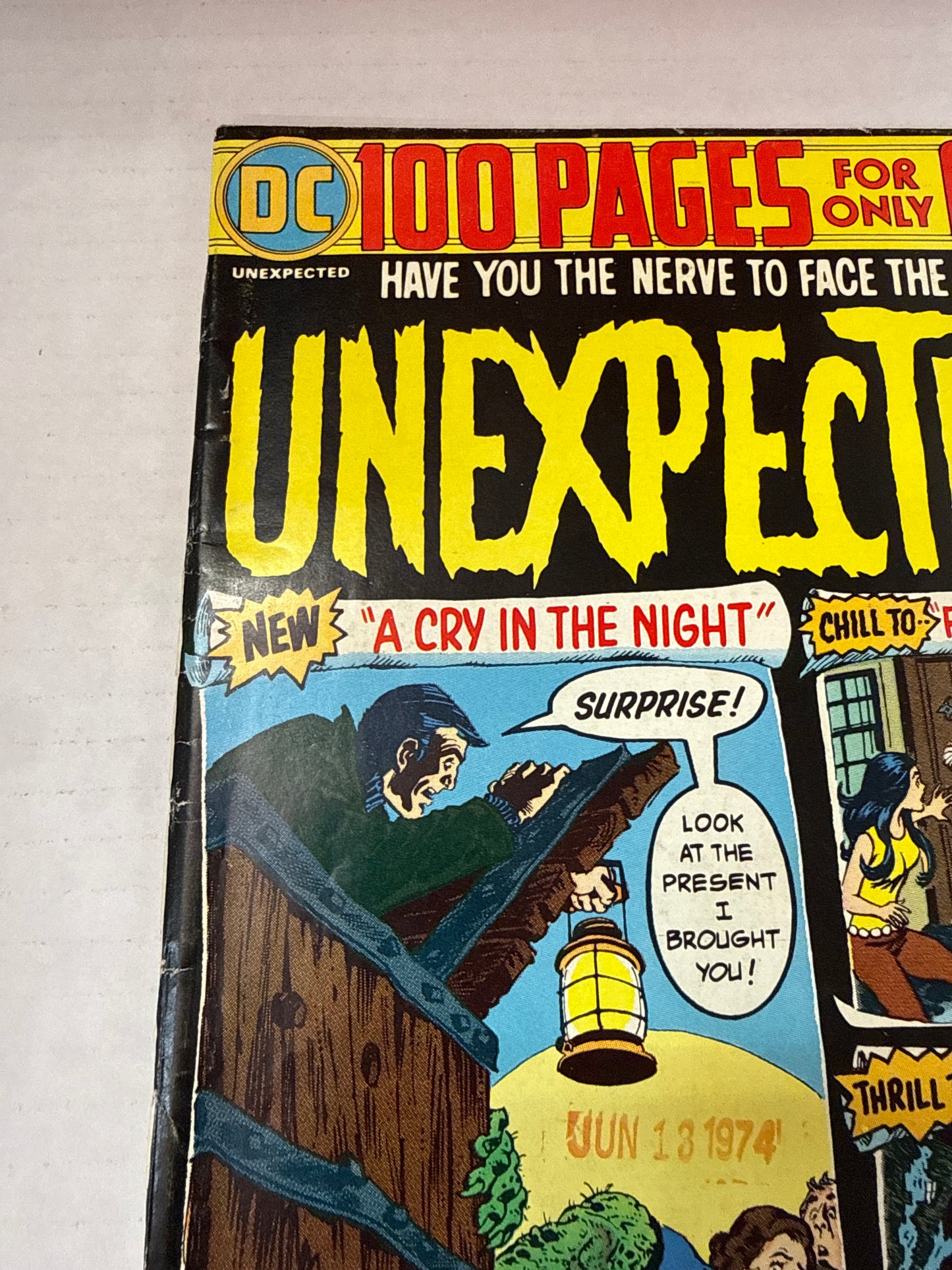 THE UNEXPECTED #159 100 PAGE GIANT "A CRY IN THE NIGHT!" NICK CARDY COVER 1974 Cross Posted