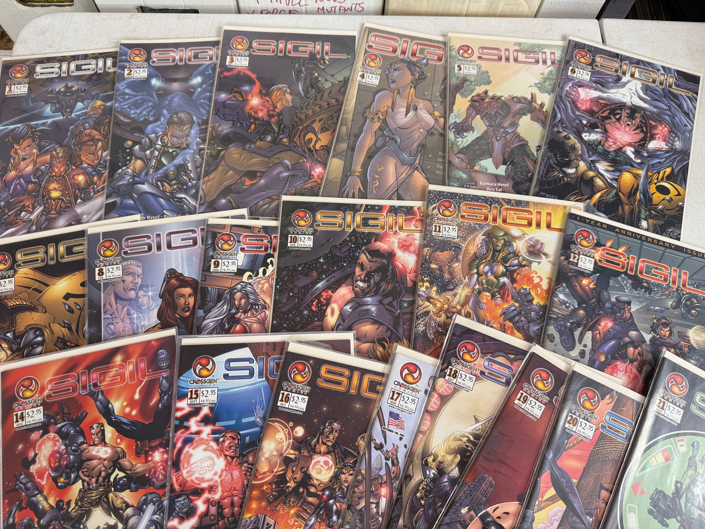 Sigil #1-21, Consecutive run, CrossGen, Barb Kesel, Chuck Dixon, Waid, VF/NM