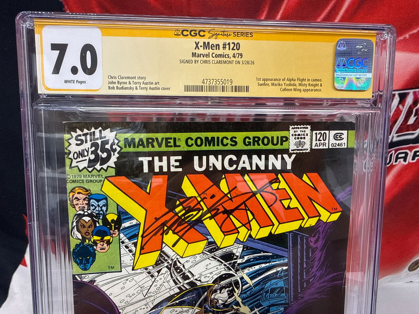 Uncanny X-Men #120 CGC 7.0 SS signed Chris Claremont