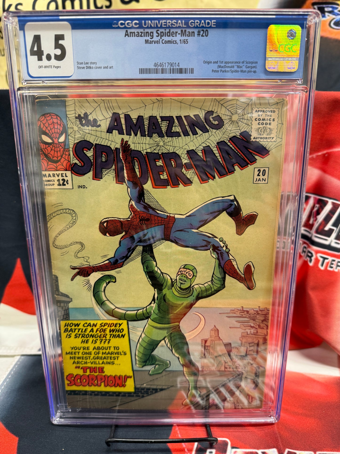 Amazing Spider-Man #20 CGC 4.5 Great Looking Book! 1st App of the Scorpion 1965