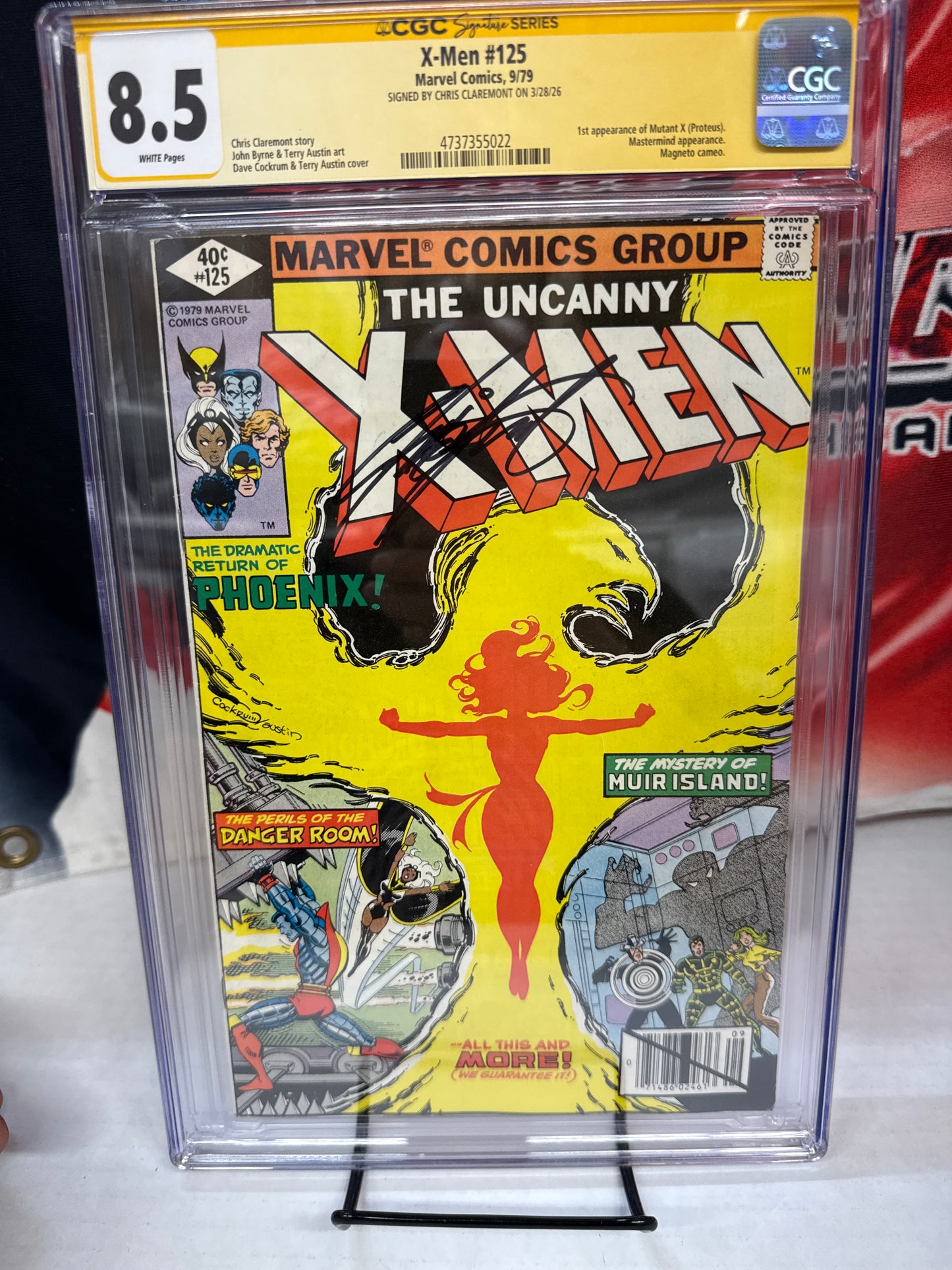 X-Men #125 SIGNED BY CHRIS CLAREMONT! 1st appearance of Mutant X CGC 8.5