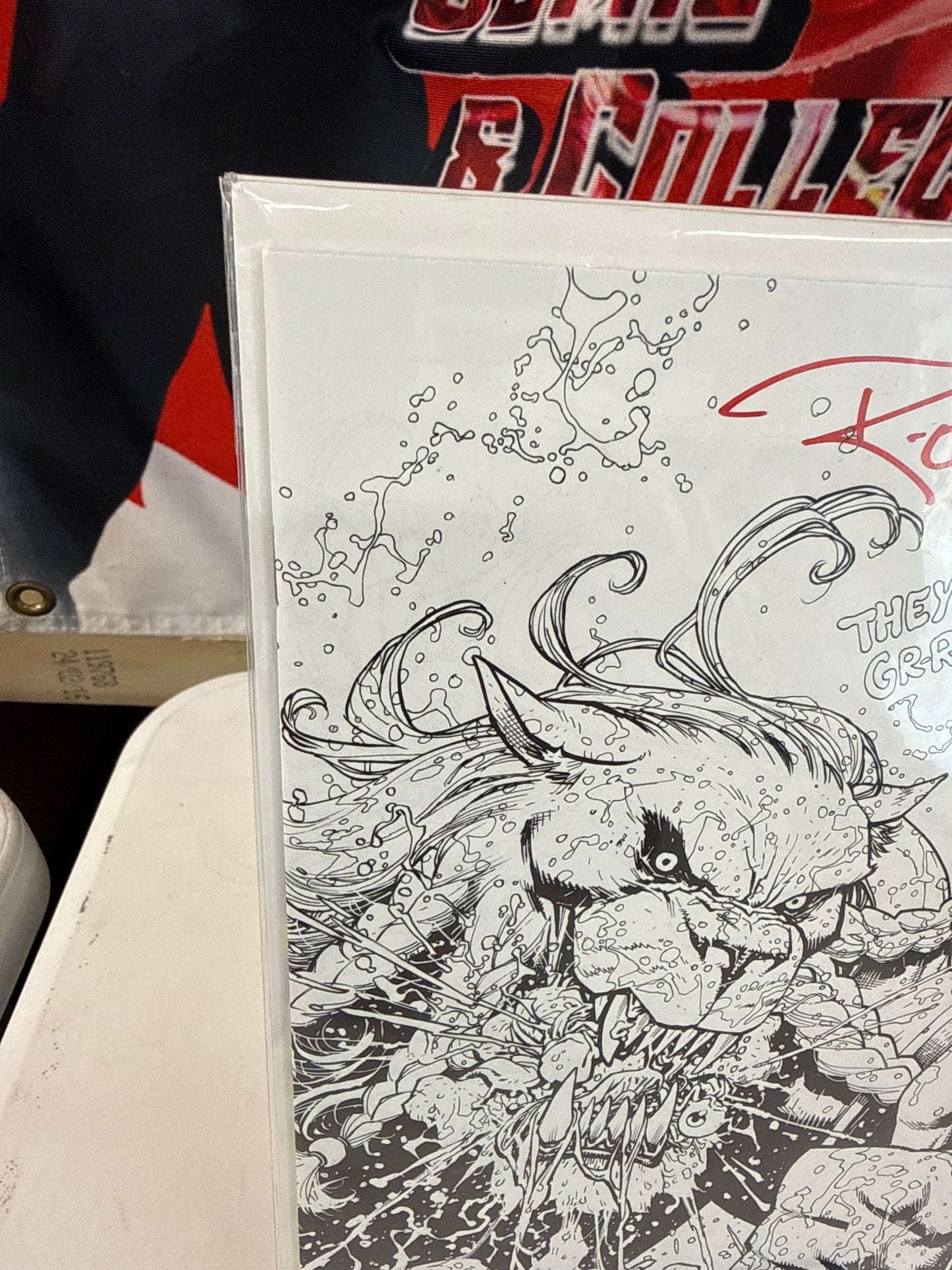 Invincible #19 Image NYCC Sketch Cover Battle Beast Variant signed Ottley