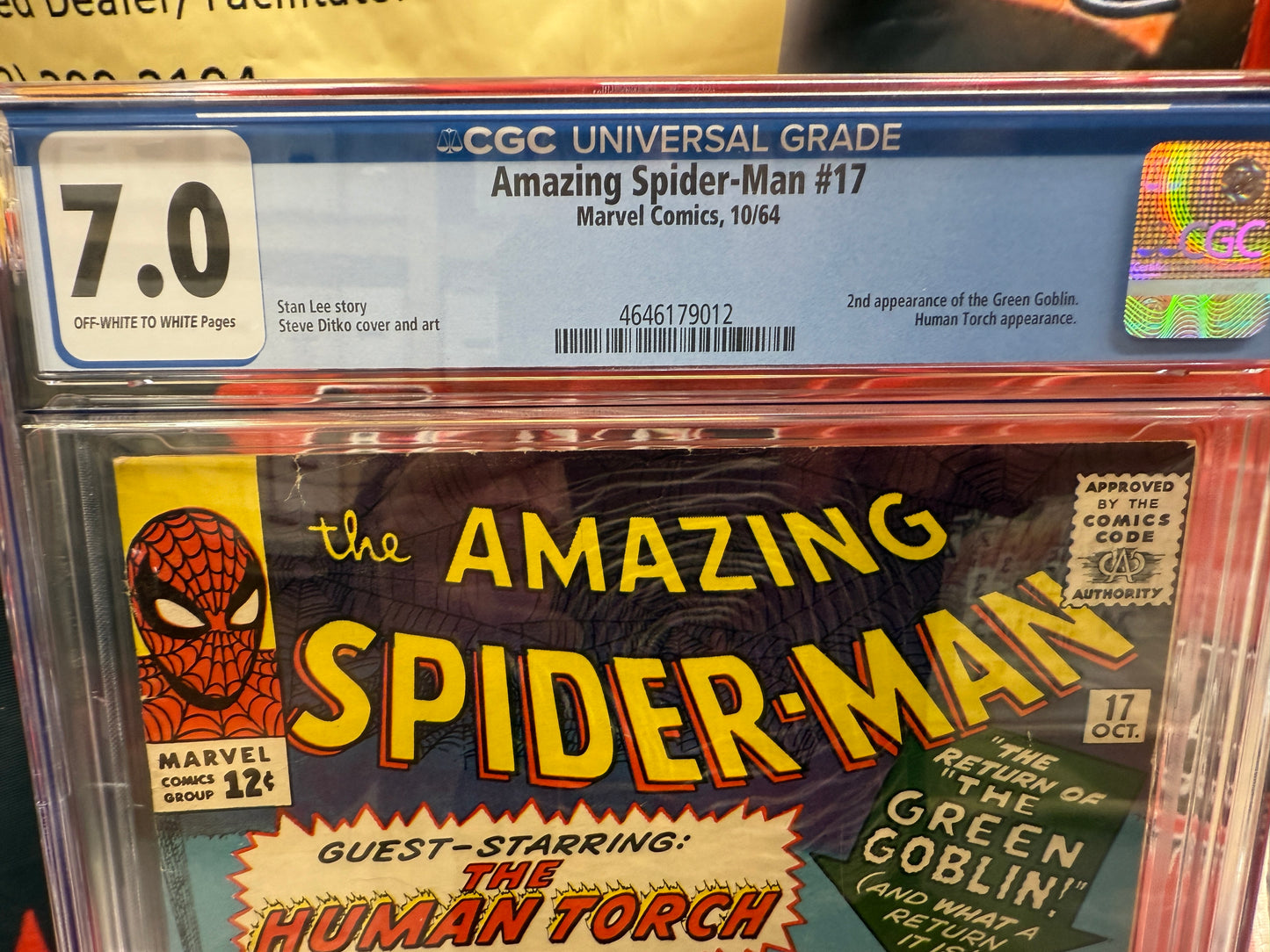 Amazing Spider-Man #17 Marvel 1964 CGC 7.0 (F/VF) 2nd Appearance Green Goblin