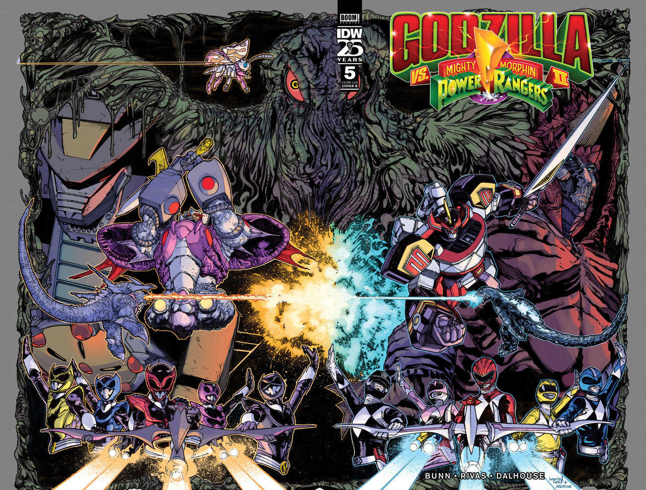 Godzilla vs MMPR II #5 Cover B Sanchez