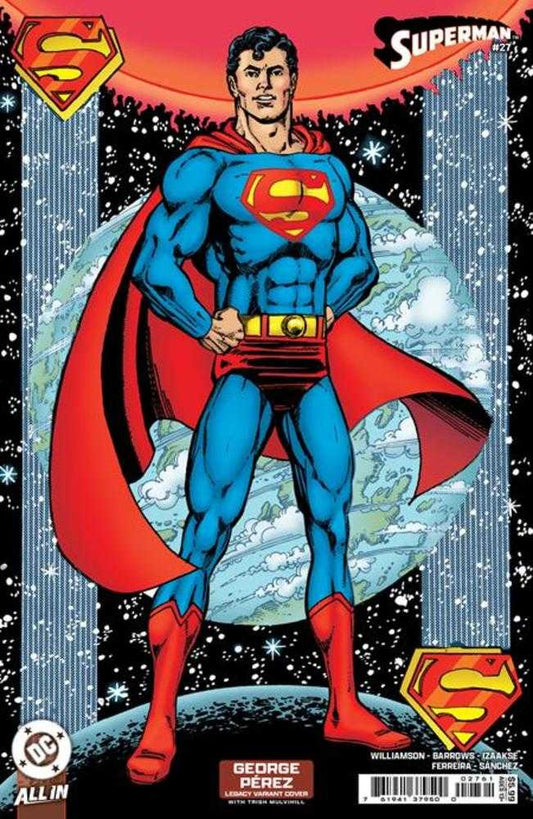 Superman #27 Cover F George Perez Legacy Card Stock Variant