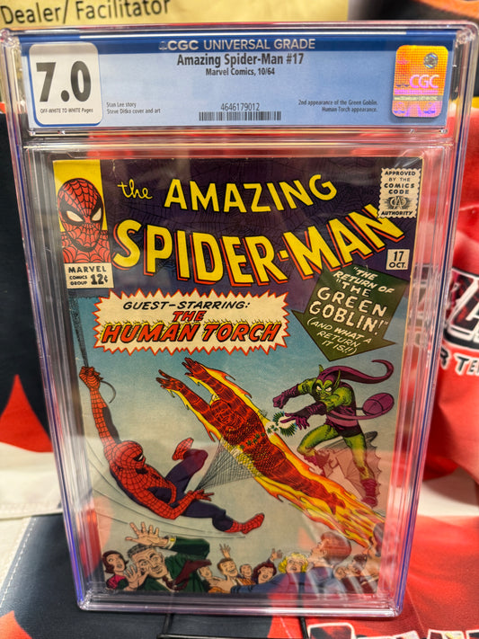 Amazing Spider-Man #17 Marvel 1964 CGC 7.0 (F/VF) 2nd Appearance Green Goblin
