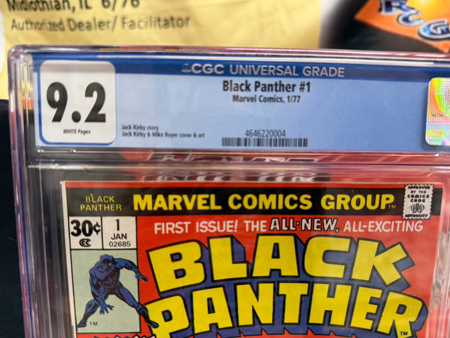 Black Panther 1 1st Series 1977 Jack Kirby CGC 9.2 Marvel Comics NM Stan Lee