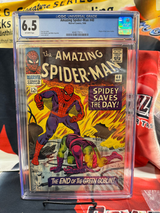 Amazing Spider-Man #40 ⭐ CGC 6.5 ⭐ Green Goblin Origin! Silver Age Marvel 1966