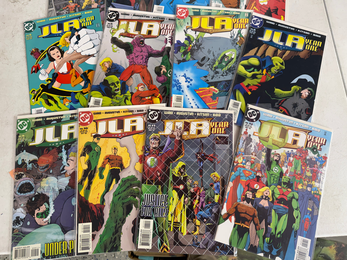 JLA: Year One #1-12 COMPLETE SET - DC Comics 1998 - Justice League - Waid Farts
