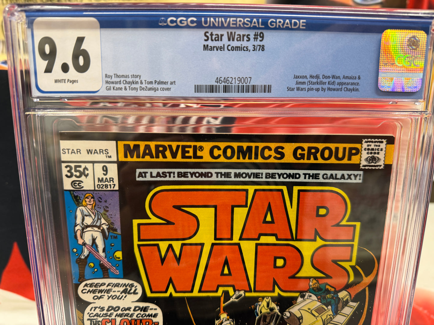 Star Wars #9 CGC 9.6 1978 Marvel Comics Starkiller Kid App Vader Skywalker