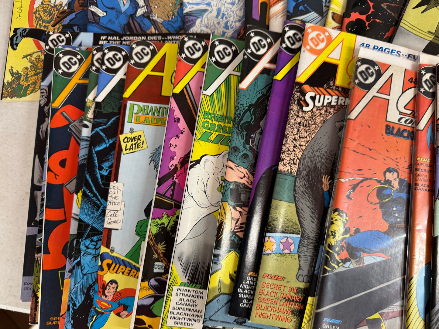 ACTION COMICS WEEKLY COMPLETE SET 601-642  [1-42]  48-PAGES  DC  1988  NICE!!!