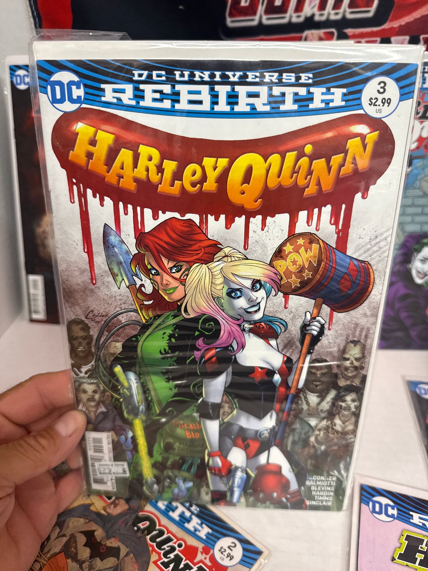 Harley Quinn Rebirth #1-7 With Variants, DC Comics 2016, 3 signed Palmiotti books Cross Posted