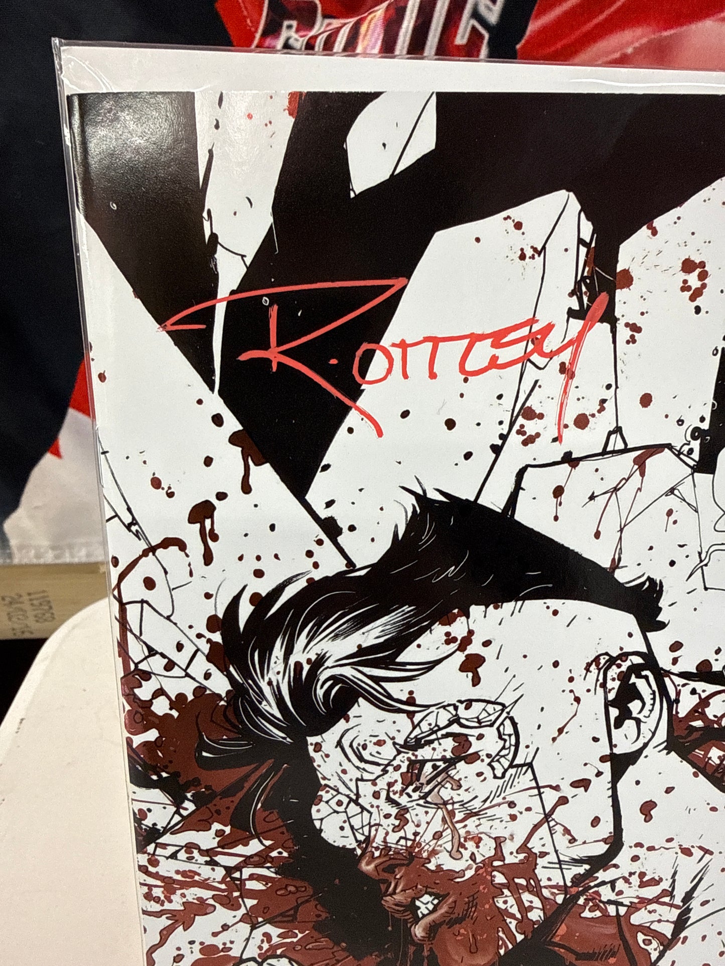 INVINCIBLE #1 RYAN OTTLEY B&W BLOODY RED FOIL VIRGIN VARIANT