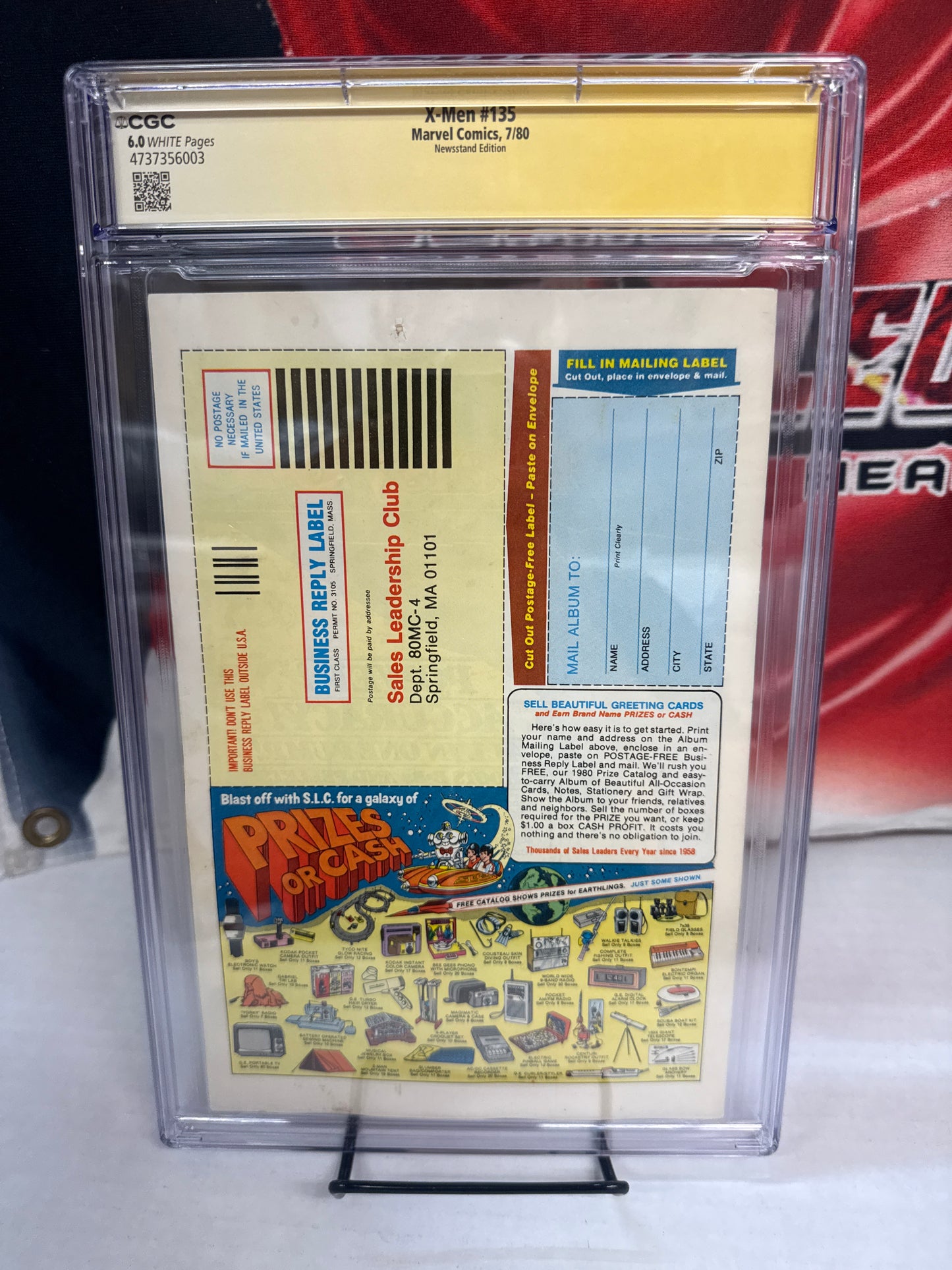 X-Men #135 CGC 6.0 White Pages  – First Senator Kelly – Dark Phoenix Saga Signed by Claremont cross posted