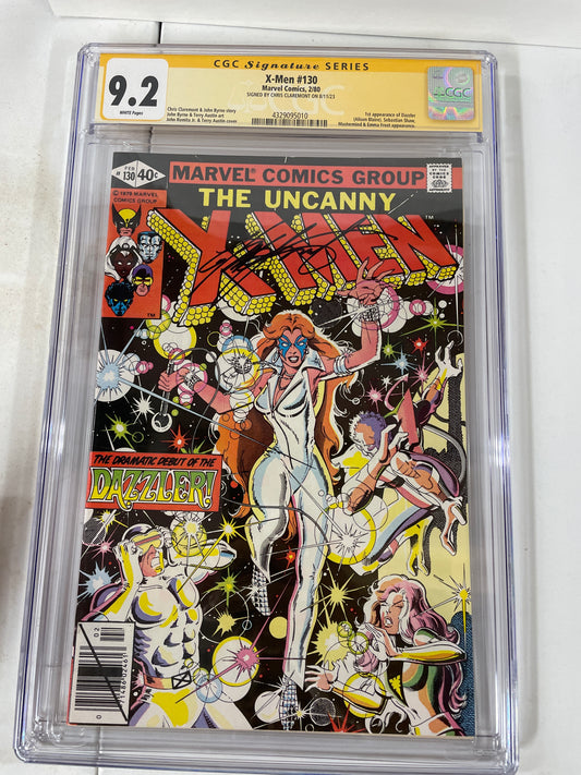 X-MEN #130 CGC 9.2 SS Signed Claremont 1st Dazzler Dark Phoenix Taylor Swift
